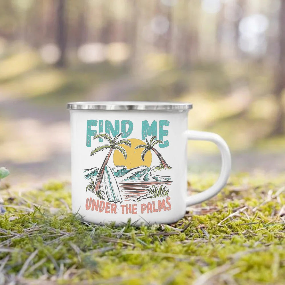 Life Is Better By The Campfire Printed Camper Mugs