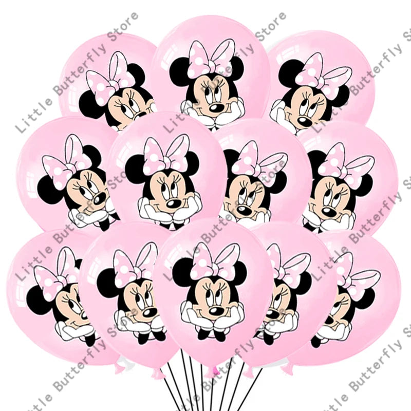 Pink Minnie Mouse Latex Balloon
