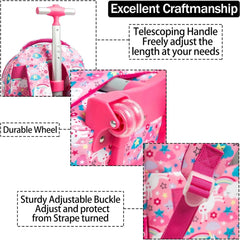 Girls School Wheeled Backpack