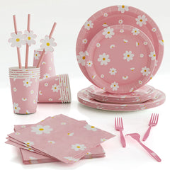 Daisy Theme Kids Party Tableware