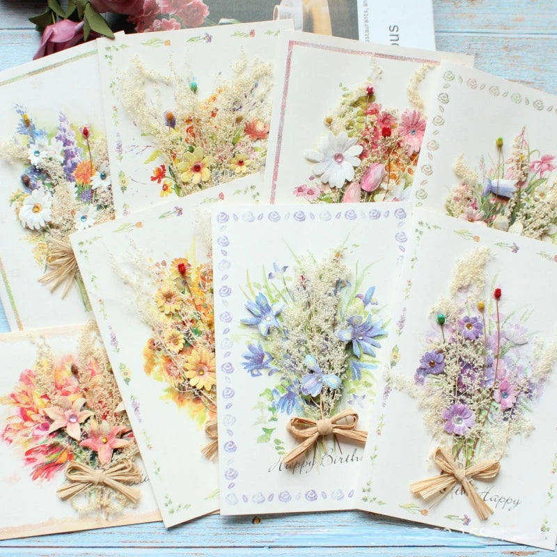 Creative Romantic Flower Greeting Postcard