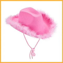 Pink Raw Border Cowboy Hat