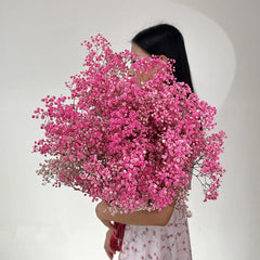 Natural Dried Baby's Breath Flowers Fresh Gypsophila Paniculata Bouquets Christmas Gift Wedding Floral Arrangement Home Decor