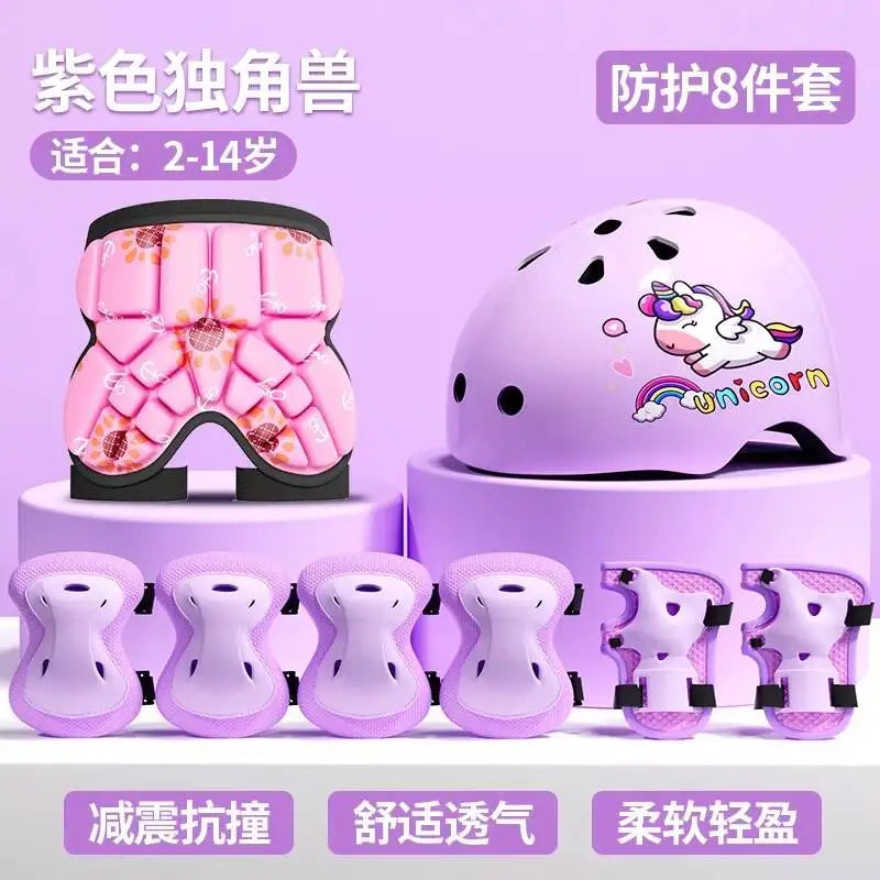 8Pcs Rollerblading Protective Gear Set