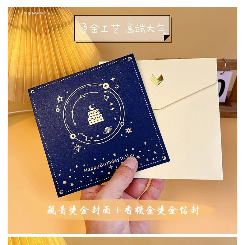 3D Birthday Cake Music Light Greeting Card