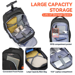 Detachable Wheels Trolley Backpack