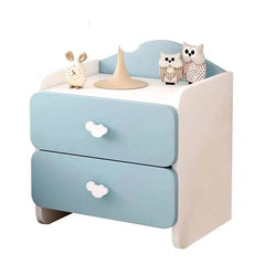 Modern Kid Double Drawers Nightstand