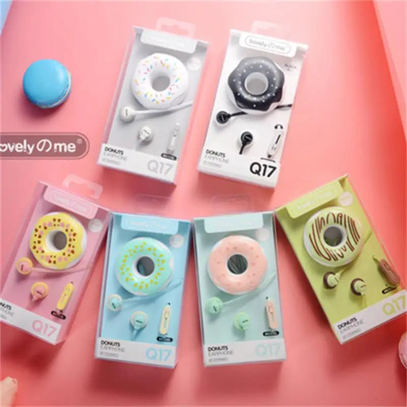 Cute Donuts Stereo Earphones