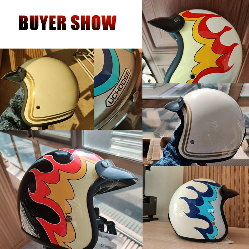 Vintage Motorcycle Helmet