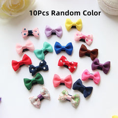 10-50Pcs/Candy Color Baby Mini Bow Hair Clips