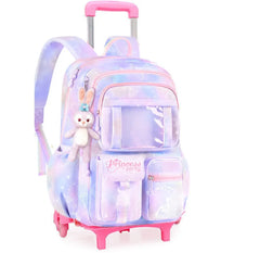 School Rolling Wheeled Backpack Bag