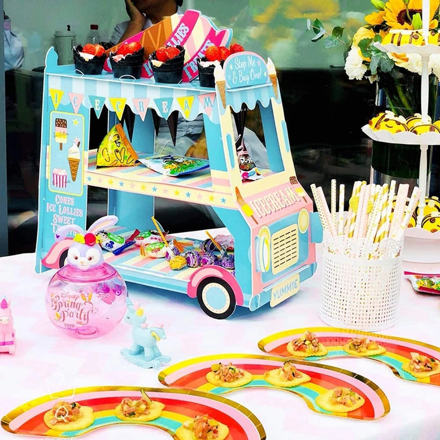 Double-decker Bus Shape Cake Stand