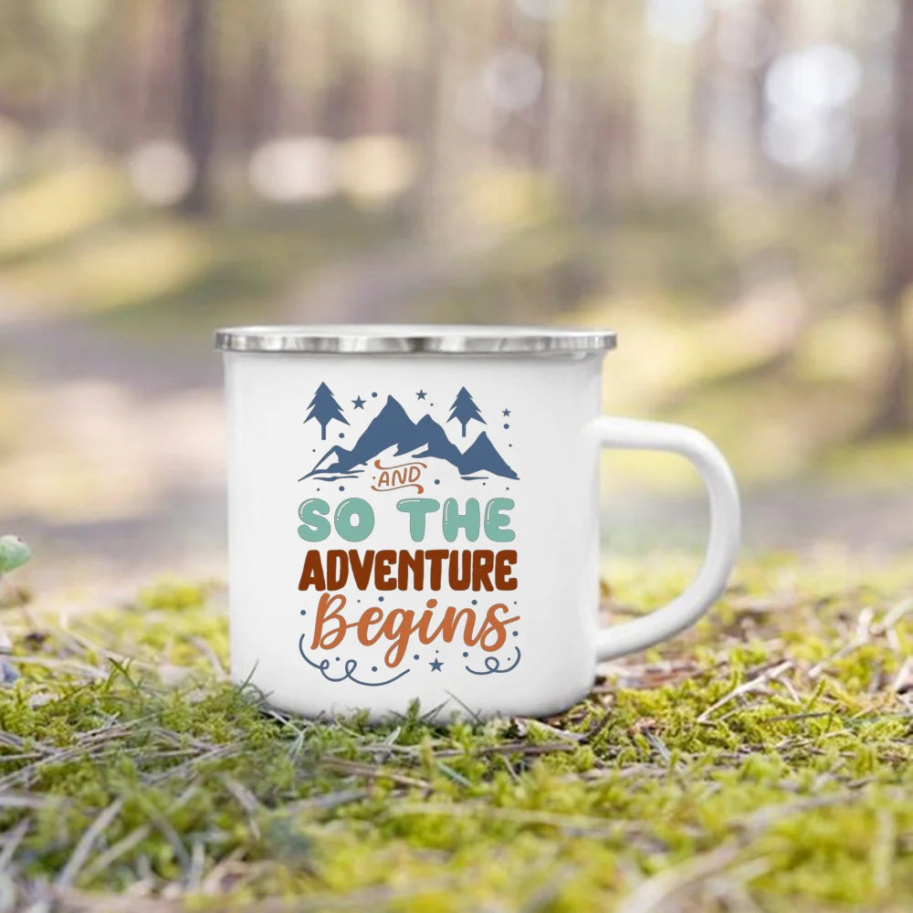 Life Is Better By The Campfire Printed Camper Mugs