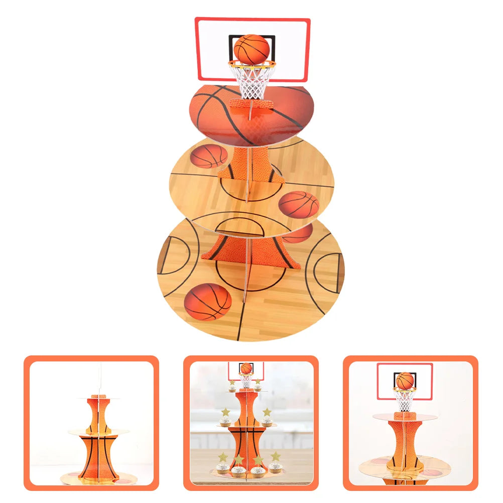 Basketball Cake & Cupcake Stand