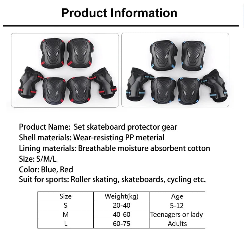 Skateboard Ice Roller Skating Protective Gear