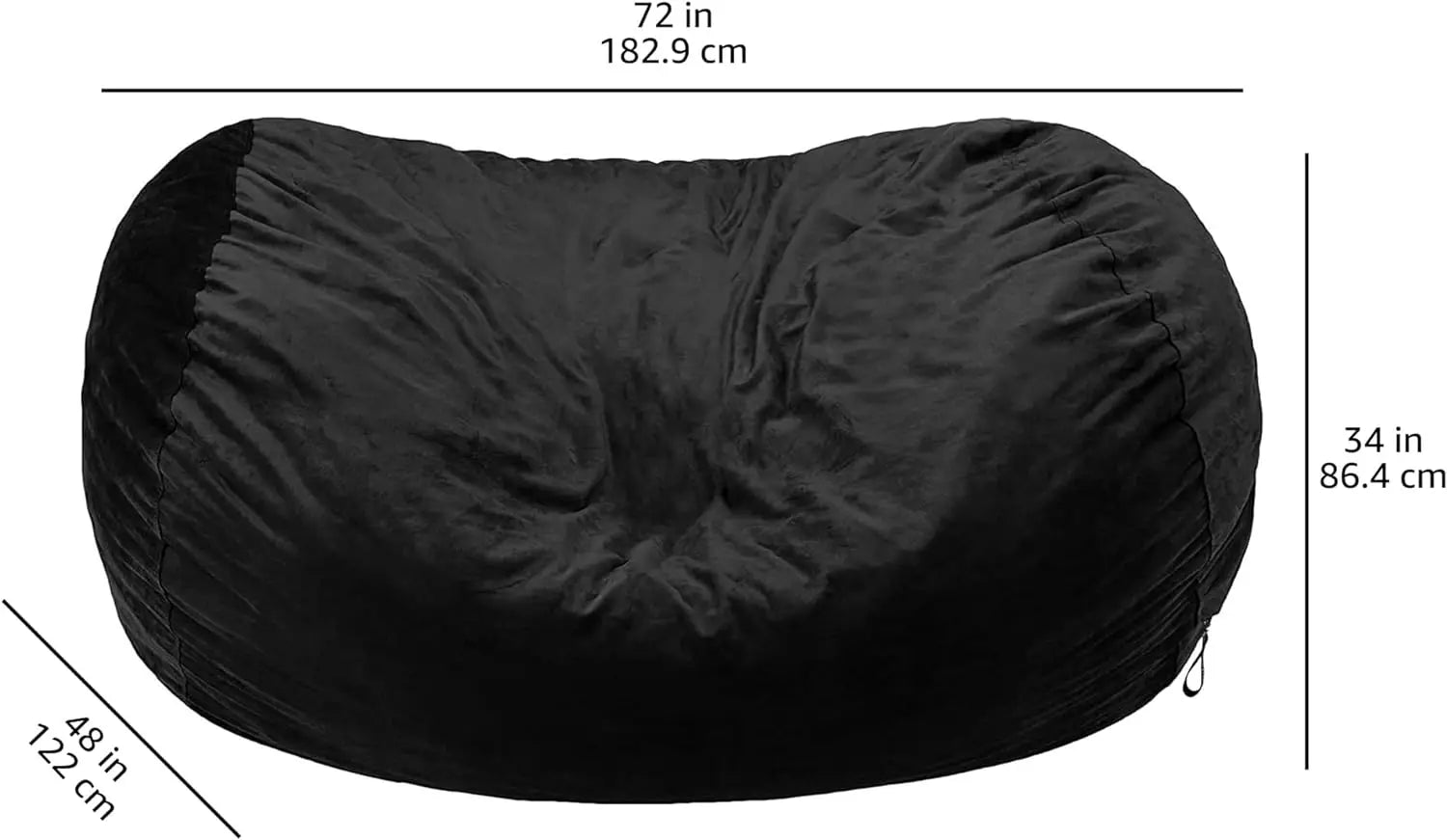 Memory Foam Filled Bean Bag Lounger