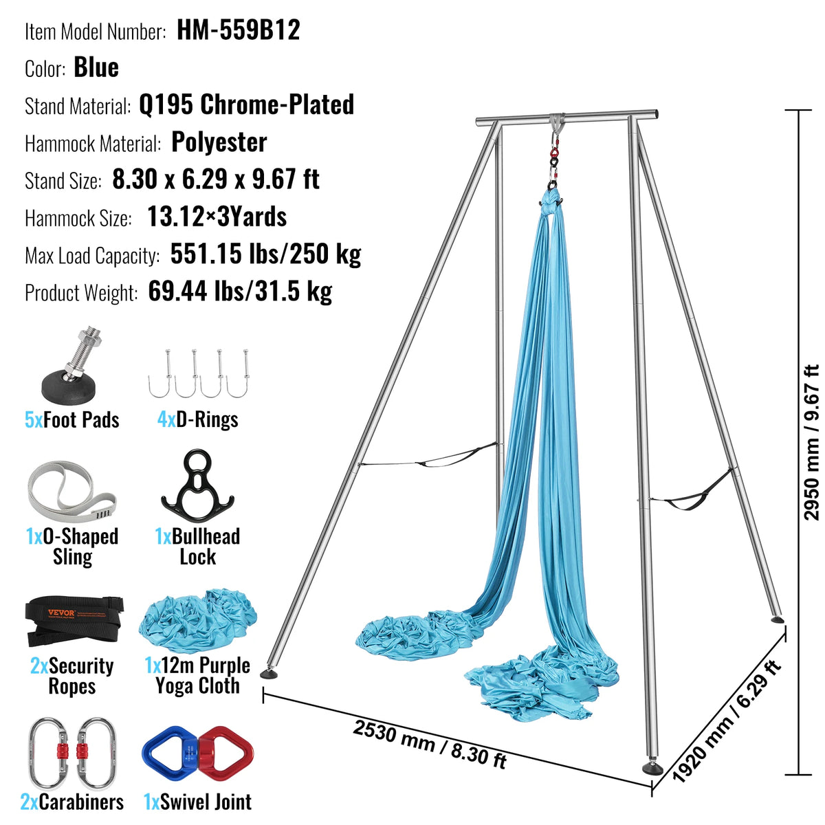 Aerial Yoga Frame & Hammock