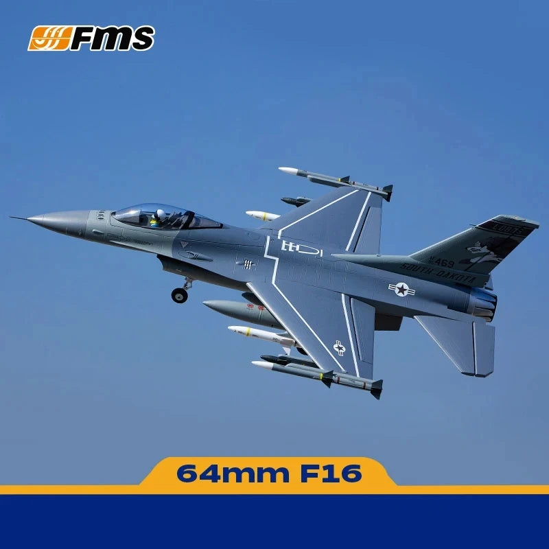 Fms 64mm F-16 V2 Falcon Fighter Jet