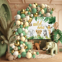 Jungle Safari Green Balloon Arch Kit