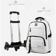 School Bag with wheels Rolling Backpack