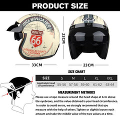 DOT Open Face Casco Moto