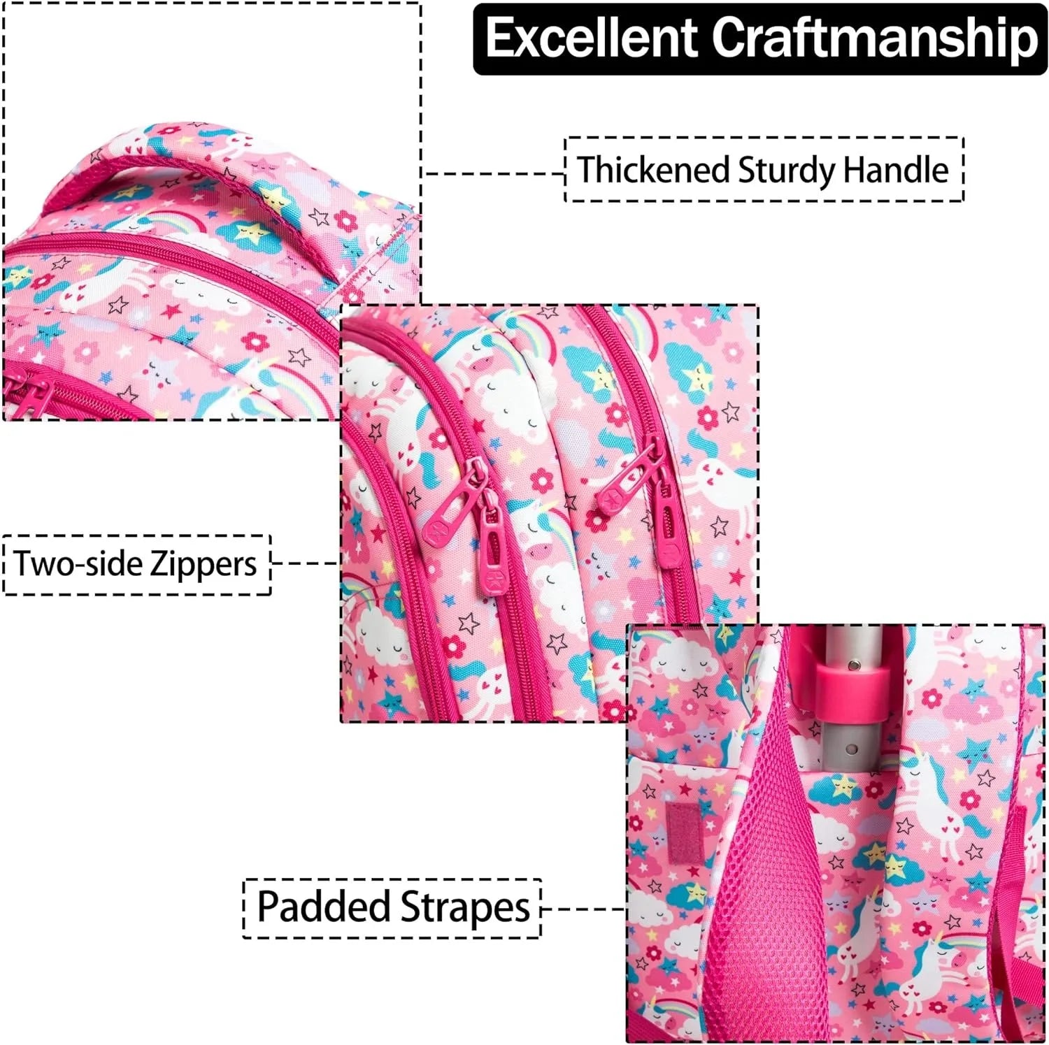 Girls School Wheeled Backpack