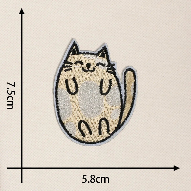 Cute Fashionable Cat Embroidery Patches