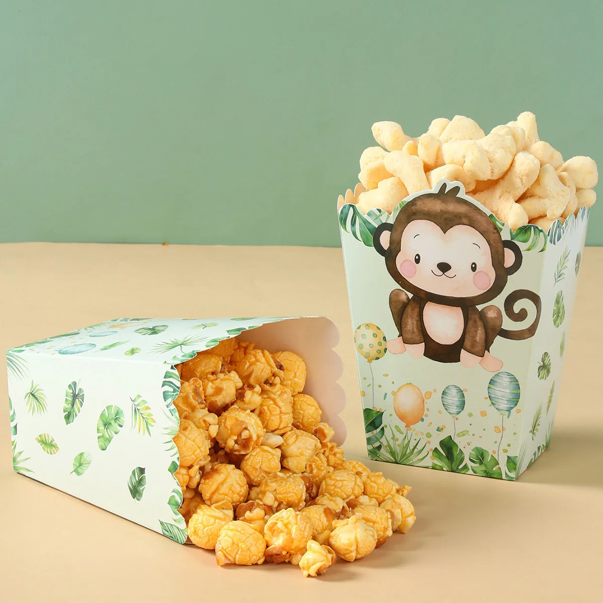 Jungle Animal Safari Popcorn Boxes