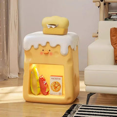 Light Kids Nightstand Storage