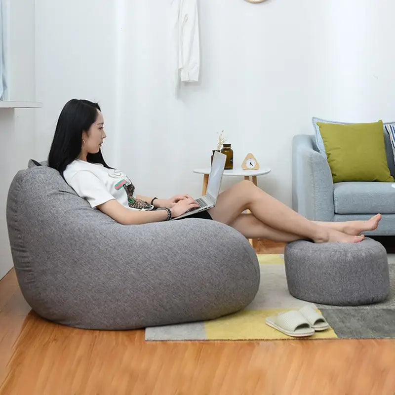 Lazy Sofas Linen Cloth Cover