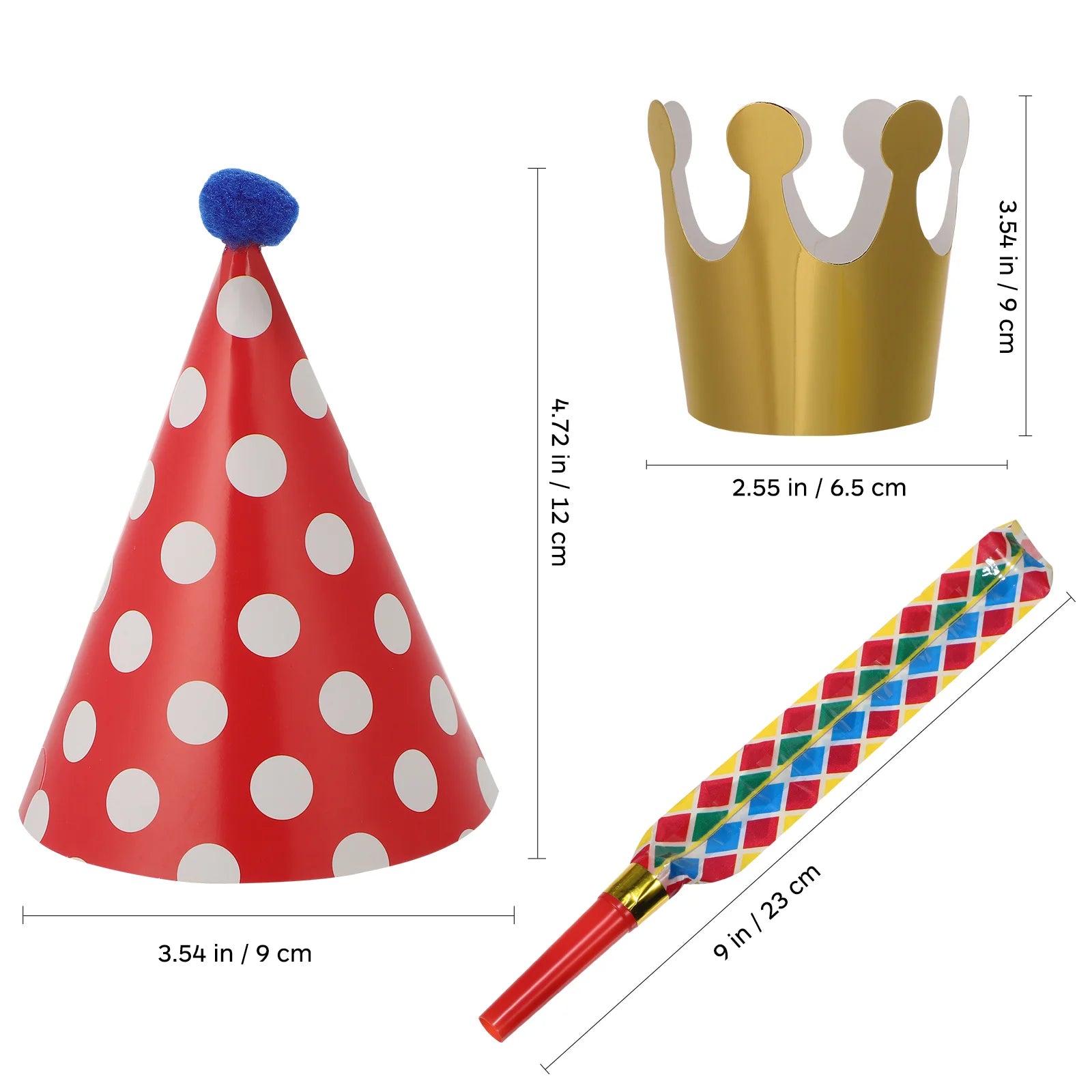 Polka Dot Birthday Party Hats