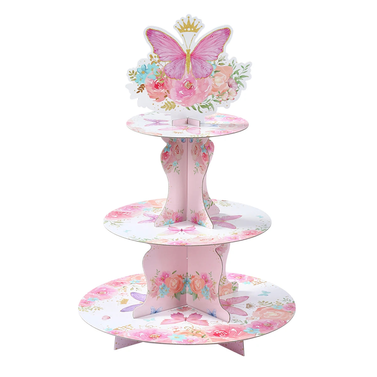 Cute Pink Butterfly Cake Stand