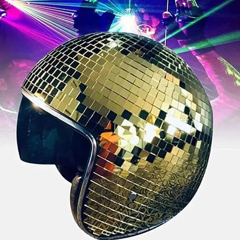 Classic Disco Ball Mirror Glitter Helmet