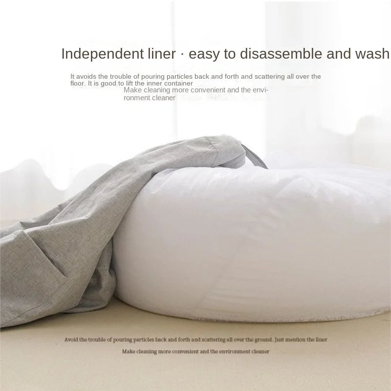 Pedal Pillow Floor Linen Cloth Lounger Seat