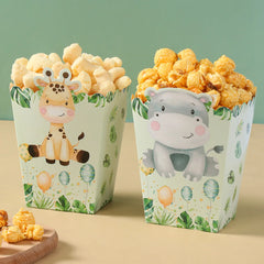 Jungle Animal Safari Popcorn Boxes