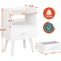 Modern Night Stand with Drawer