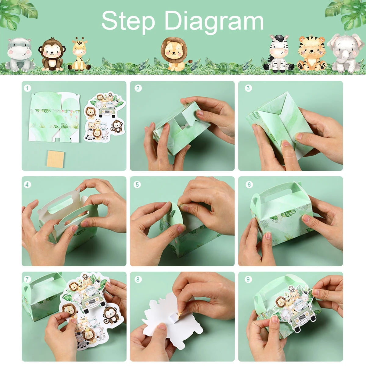 Jungle Safari Party Gift & Candy Packaging