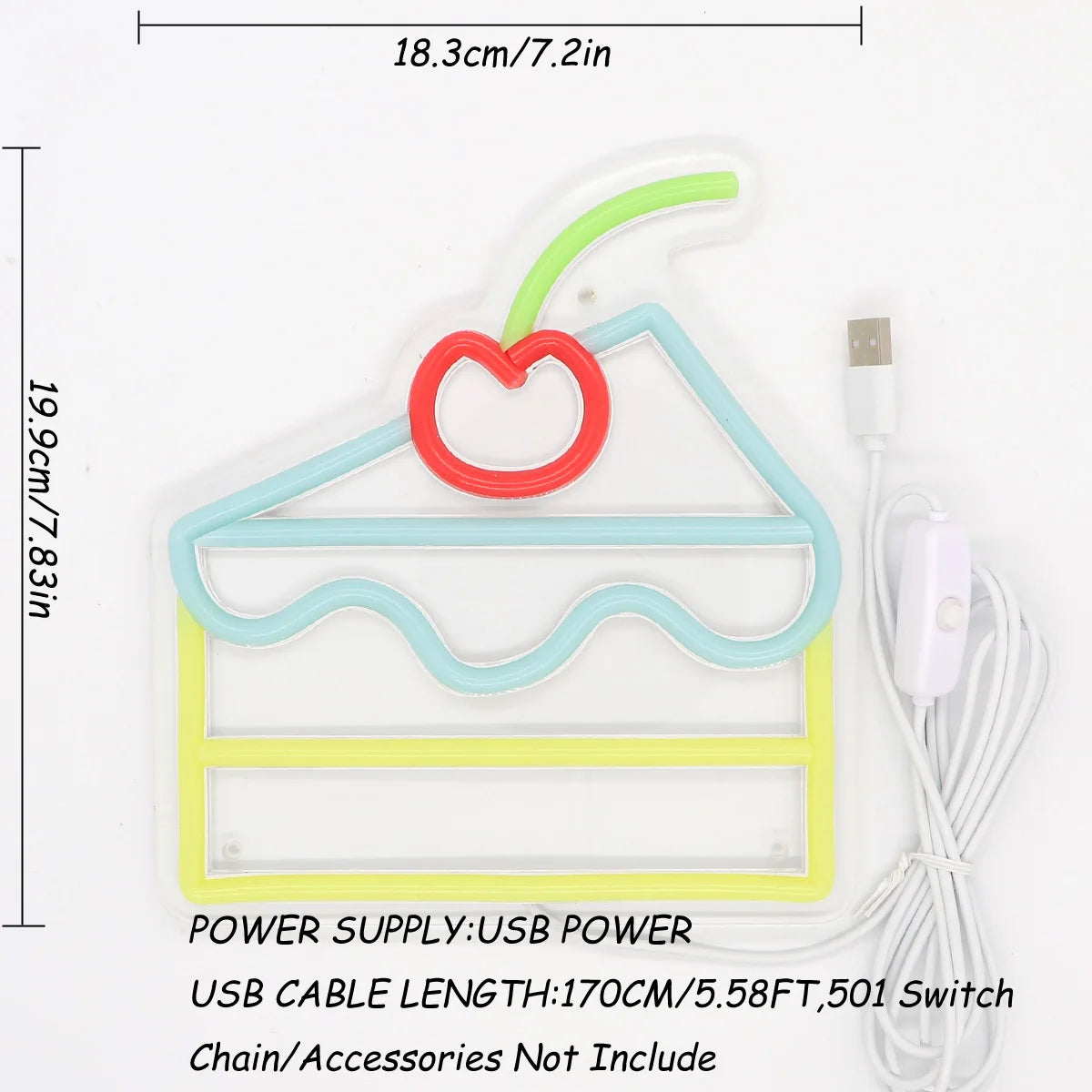 Cherry Cake LED Wall Neon Sign