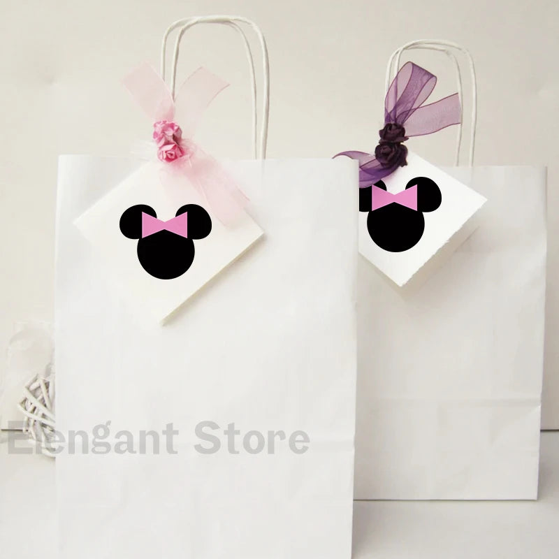 Minnie Mouse Party Vinyl Label Sticker