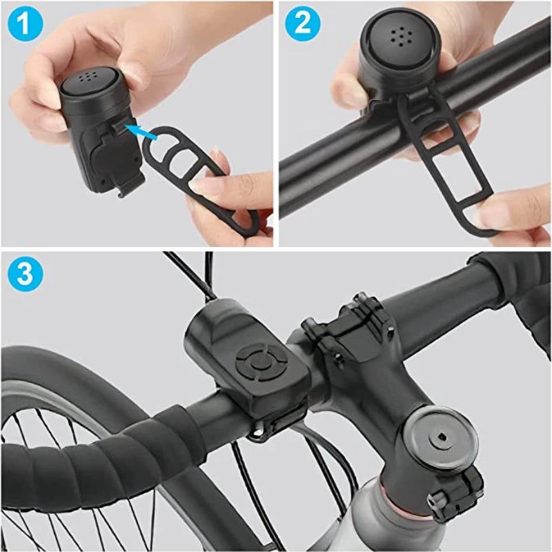 USB 4 Modes Motorcycle Electric Bell Horn