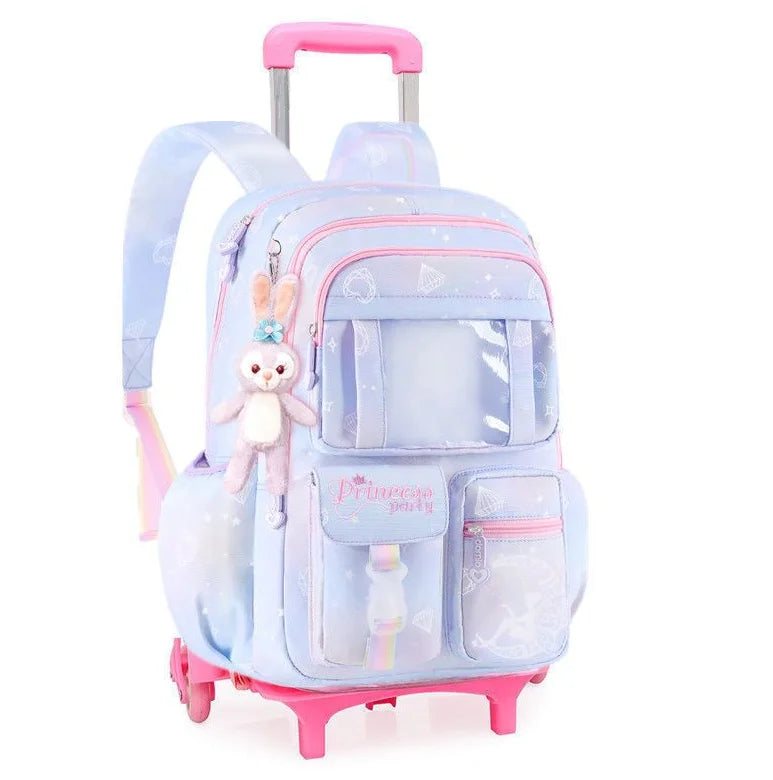 School Rolling Wheeled Backpack Bag