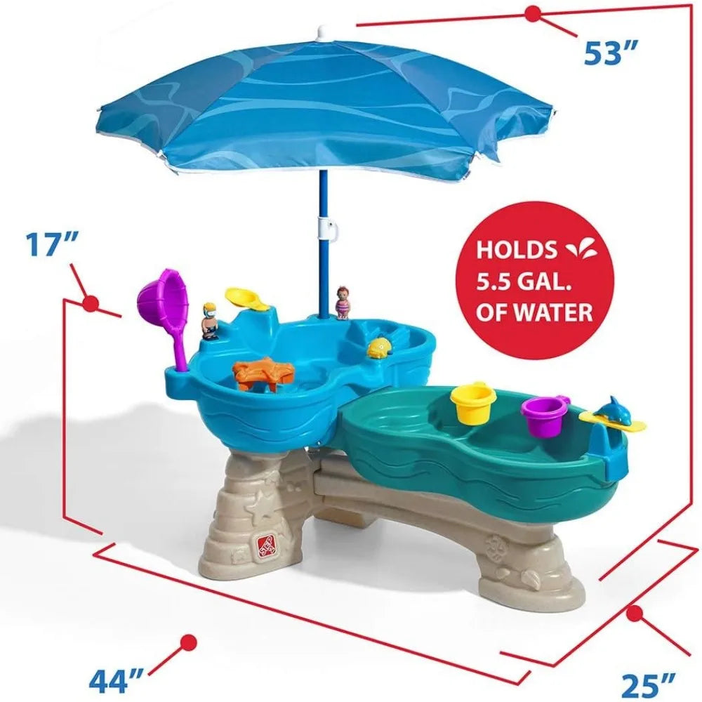 Two-Tier Outdoor Kids Water Sensory Table