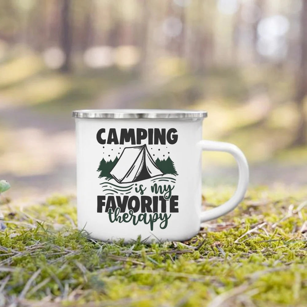 Life Is Better By The Campfire Printed Camper Mugs