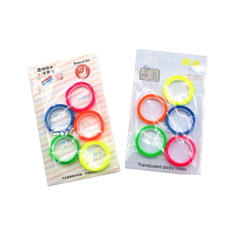 Transparent Fluorescent Index Tabs Flags