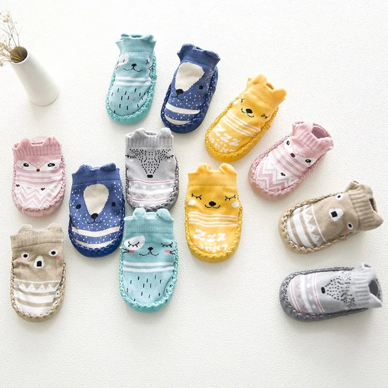 Fashion Baby Socks Rubber Soles