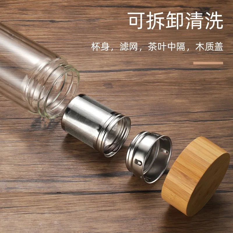 Filter Double Wall Glass Bottle