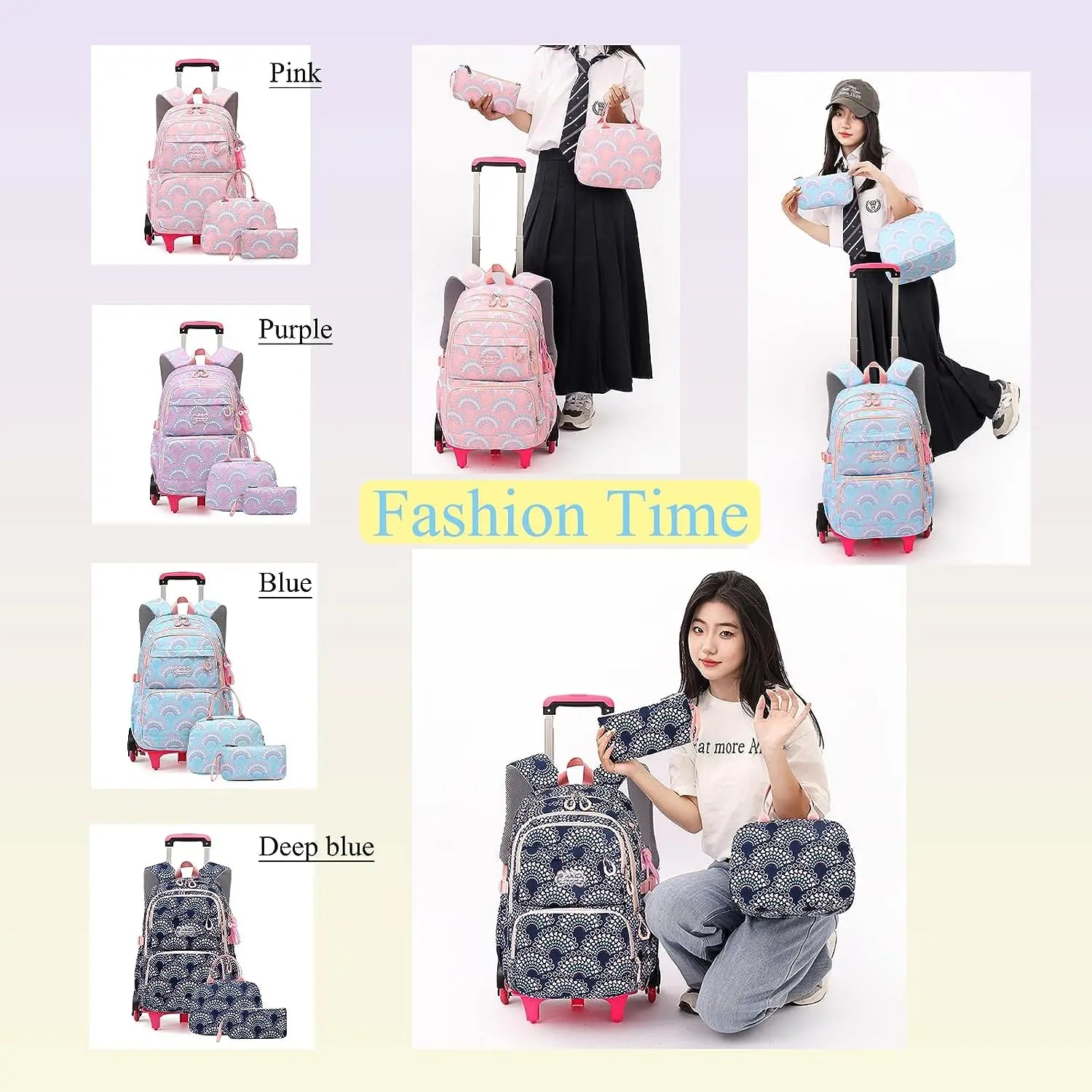 Rolling Waterproof Wheels School Bags