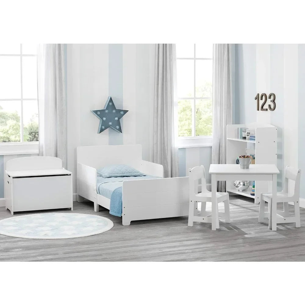 Bianca White Elegant Toddler Bed