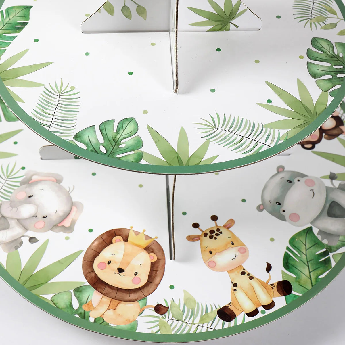 Jungle Animals Safari Cupcake Stand