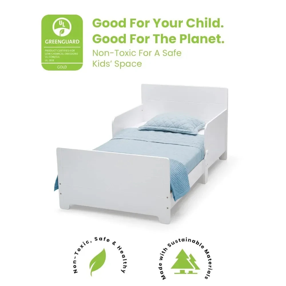 Bianca White Elegant Toddler Bed